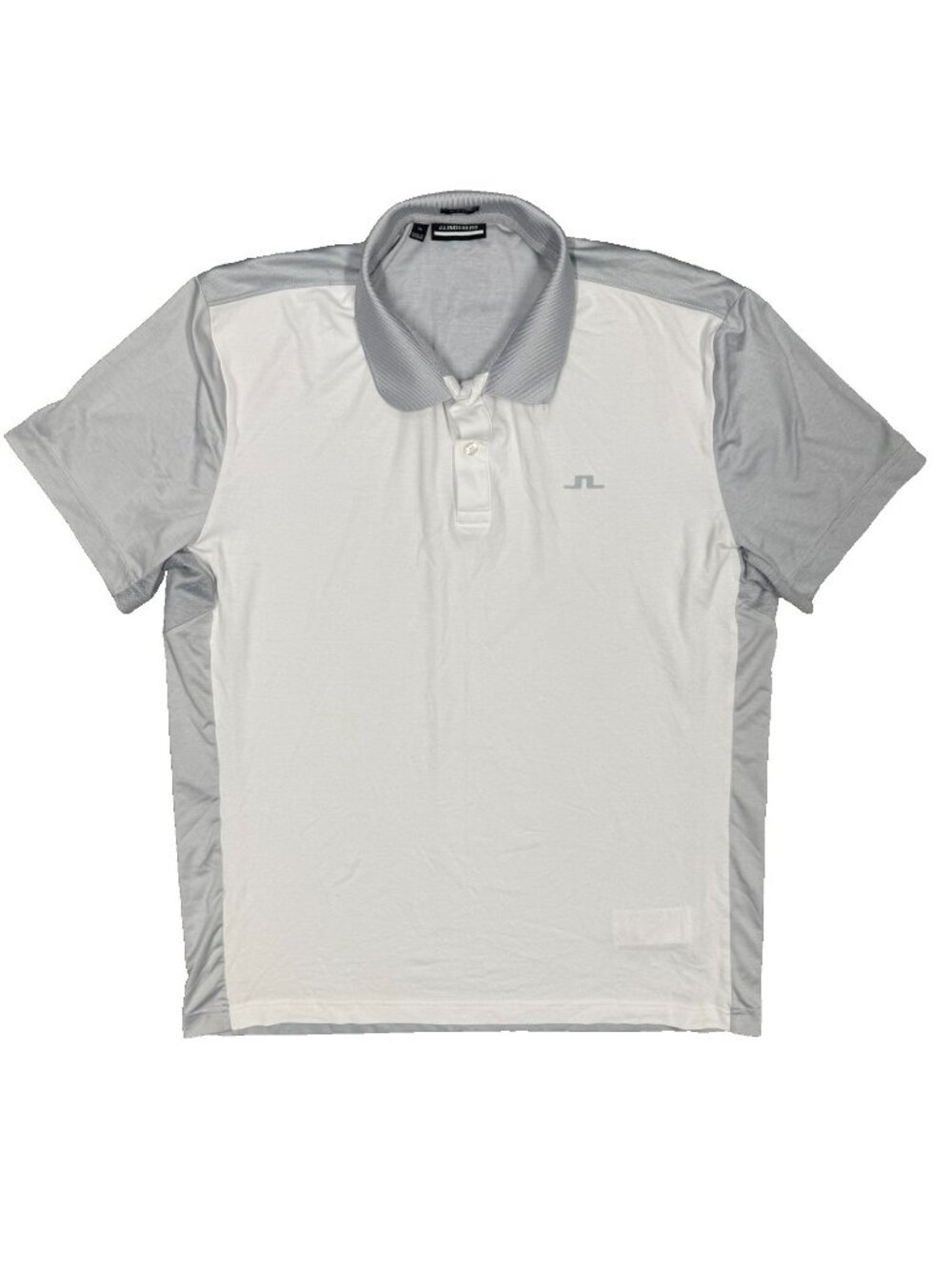 J.Lindeberg Golf Shirt Slim Fit Stretch Polo White/Grey XL